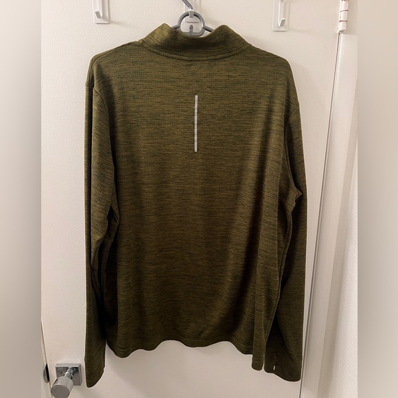 Nike Men’s Breathe Dri-Fit 1/4 Zip Long Sleeve Training Shirt in Green - Sz XL - Picture 2 of 7